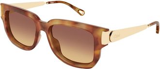 Chlo&eacute; CH0351S 002 Womens Sunglasses Tortoiseshell Size 54