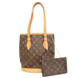 Louis Vuitton Pre-owned Bucket Bags, female, Brown, Size: ONE SIZE Pre-owned Petit Bucket Tote Bag