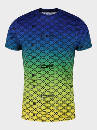 Off-white Mens Athletic Monogram Short-Sleeve Tee - Blue - Size X-Small