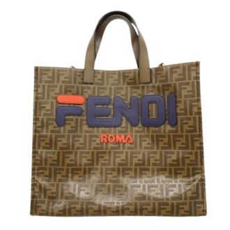 Fendi Pre-owned Canvas Tote Bag - unisex - Fendi Vintage - Vintage Tote Bags - Brown - ONE SIZE - Pre-owned