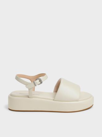 Charles & Keith Ankle-Strap Flatform Sandals
