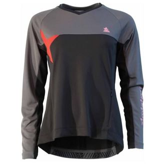 Zimtstern Bulletz Shirt L/S Velotrikot f&uuml;r Damen | grau/schwarz