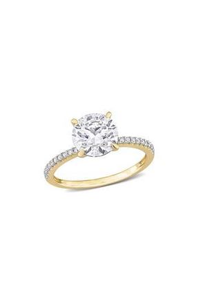Delmar Lab Created Moissanite Ring in Gold at Nordstrom Rack, Size 9