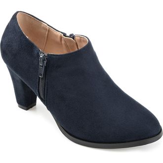 Journee Collection Sanzi Heeled Ankle Bootie in Navy at Nordstrom Rack, Size 7.5