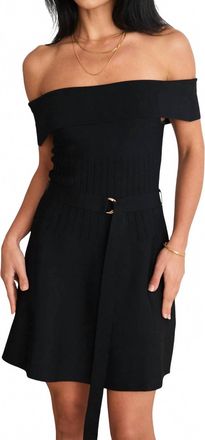 Karina Grimaldi Amaya Knit Mini Dress In Black