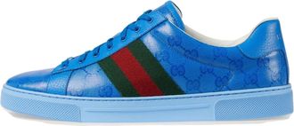 Gucci Ace GG Crystal Canvas Blue 760775-FACRF-4349