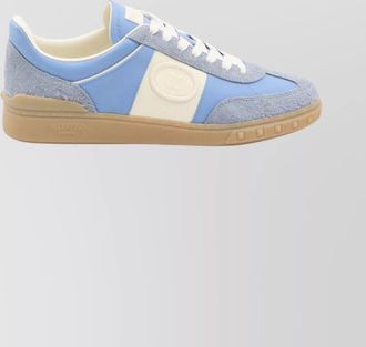 Valentino Garavani unique studded sole sneakers featuring suede