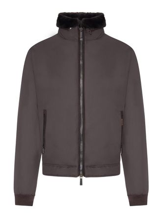 Moorer Technical Fabric Bomber Jacket
