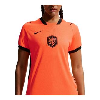 Nike (WMNS) Nike Netherlands 2026 Stadium Home Dri-FIT Replica Jersey Hyper Crimson Black IB4567-809