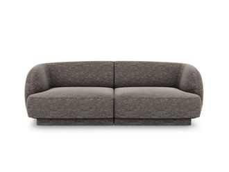 MICADONI Sof&aacute; 2 plazas de tejido chenilla gris