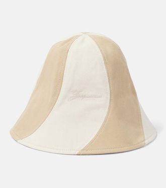 ハット Jacquesmus  Hats Women Cotton Beige Le Chapeau Lagrima oversized sun hat in beige - Jacquemus