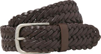 Jack & Jones Lederg&uuml;rtel JACK & JONES JACJOE BRAIDED LEATHER BELT, Herren, Gr. 100, braun stone, Leder, unifarben, G&uuml;rtel Lederg&uuml;rtel