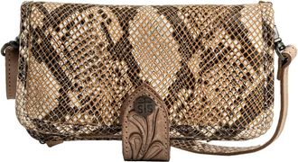 StS Ranchwear Womens Stella Python Crossbody Wallet In Brown