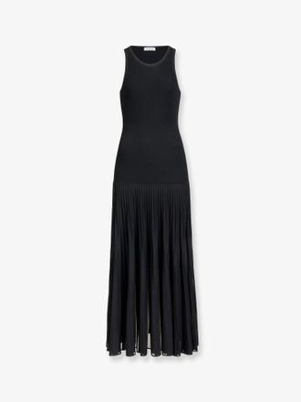Alaia Vestito lungo plissettato in misto viscosa - ALAIA - gender_Woman