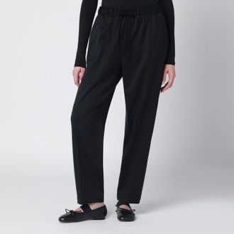 Maison Margiela Black wool-blend trousers