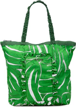 Miu Miu 2010-2025 Ivy canvas shopper met print - Groen