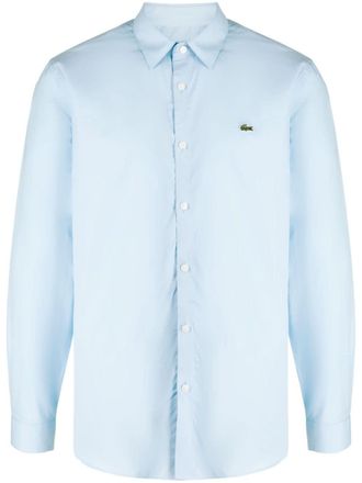 Lacoste Camicia con ricamo - Blu