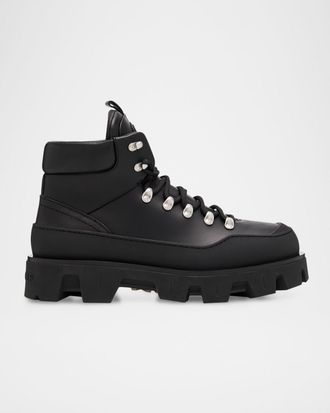 Moncler Men & apos;s Peak Trek Leather Ankle Boots