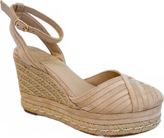 Matisse Footwear Womens Becca Wedge Sandals In Natural Faux Suede