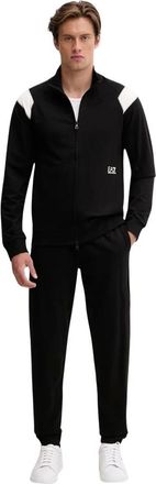Emporio Armani Tuta in Cotone Core Identity - - Sport - Uomo - Nero - L