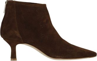 The Seller Brown Perforated Suede Leather Boots