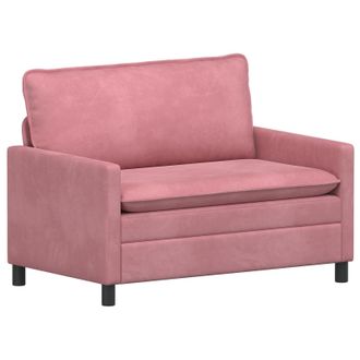 vidaXL Sof&aacute; Rosa 126 X 81 X 87,5 Cm Terciopelo Vidaxl