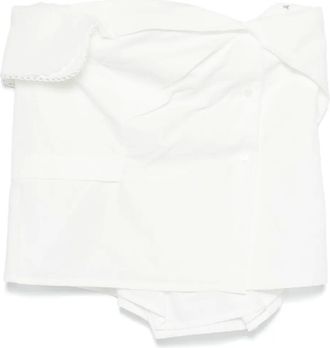 Miu Miu Top in popeline - Bianco