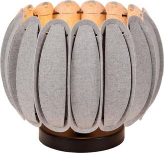 Lucide L&aacute;mpara de mesa de fieltro 1xE27, gris