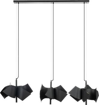 Lucande L&aacute;mpara Colgante imron En Negro De Metal - Lucande
