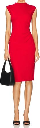 Diane Von F&uuml;rstenberg Darrius Ruched Side Dress In Red