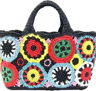 Prada Pre-owned Handbags, female, Multicolor, Size: ONE SIZE Pre-owned Raffia Handbag