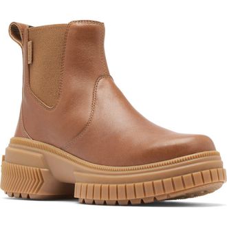 Sorel Ona Ave Waterproof Chelsea Boot in Velvet Tan/Gum 2 at Nordstrom Rack, Size 5