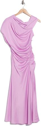 SIMKHAI Joanna Asymmetric Sleeve Maxi Dress in Orchid at Nordstrom Rack, Size 00