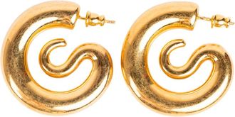 Panconesi Gouden Hoop Oorbellen met Leuk Design - Dames - Oorbellen - Geel - ONE Size - Accessoires