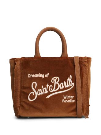 MC2 Saint Barth fringed top-handle tote bag - Brown