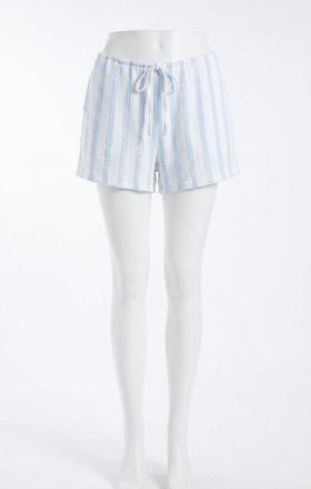 Z Supply Daylight Striped Airy Short In Sea Salt