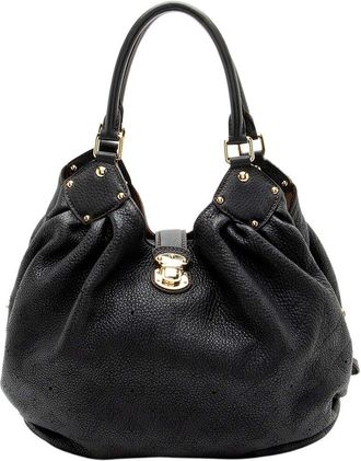Louis Vuitton Black Mahina Leather L (Authentic Pre-Loved)