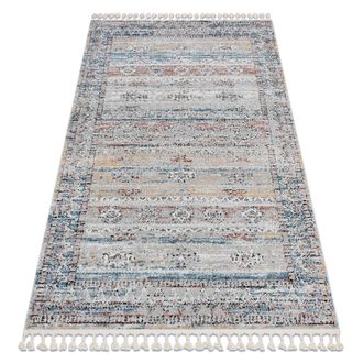 RugsX Rugsx - Alfombra Moderna Belle Bn25a Beige / Azul Franjas Beige 120x170 Cm