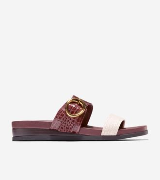 Cole Haan Womens Oaklynn Double Band Footbed Sandals - Brown Size 10.5
