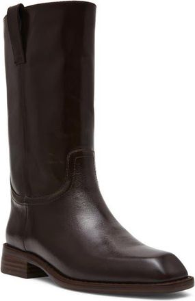 Steve Madden Primo Tall Leather Boot in Brown Leather at Nordstrom, Size 6.5