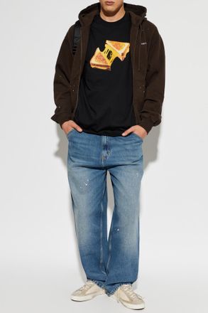 Carhartt Work in Progress T-shirt Cheese Toast, Mens, Black