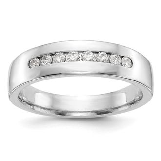Diamond2Deal 14k Gold Lab Grown Diamond Wedding Band Ring 1/3Ct Clarity- VS Color- D-E