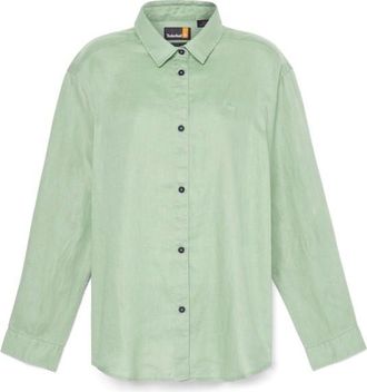 Timberland Linen Shirt Bluse für Damen | grün