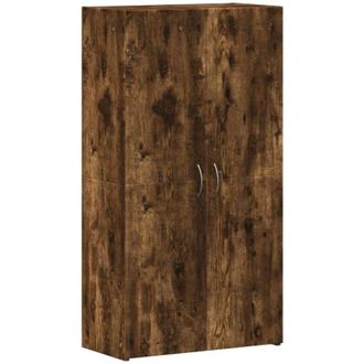 vidaXL File Cabinet Smoked Oak 60x32x115 cm Engineered Wood Vidaxl