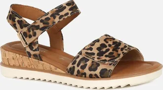 Tamaris Tamaris Womens Iris Womens Low Wedge Sandals - Brown - Size: 3