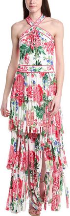 Tadashi Shoji Printed Sleeveless Maxi Dress