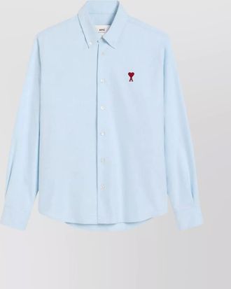Ami cotton regular-fit long-sleeve shirt
