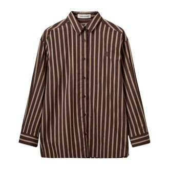 Sofie Schnoor Overhemden, Dames, Bruin, XL, Spandex, Julliesw Stripe Top