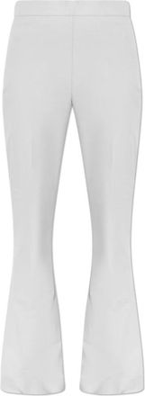 Gestuz Broek Dagny - Dames - Wijde Broeken - Grijs - M - Wol - Broeken