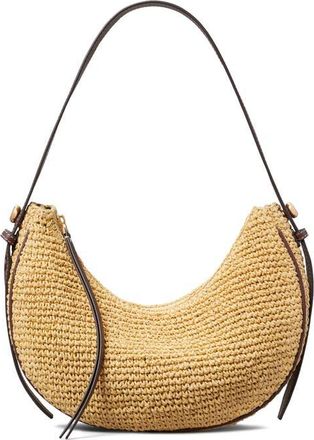 Tory Burch Woven Half Moon Bag in Natural at Nordstrom